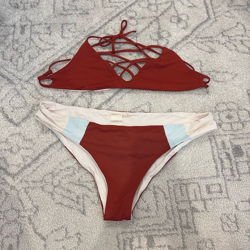 LSpace bikini, top size S and bottom size M
